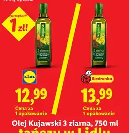 Lidl Olej Kujawski 3 ziarna oferta