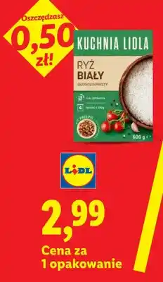 Lidl Ryż biały długoziarnisty Kuchnia Lidla 4-pak oferta