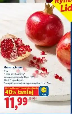 Lidl Granaty luzem oferta