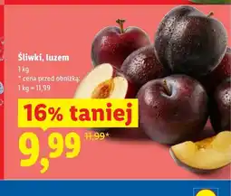 Lidl Śliwki luzem oferta