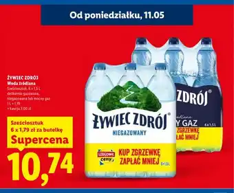 Woda źródlana Żywiec Zdrój niegazowana 6-pak