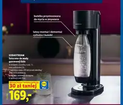 Lidl Saturator do wody gazowanej Gaia w zestawie z butelką 1l oraz cylindrem CO2 Sodastream oferta