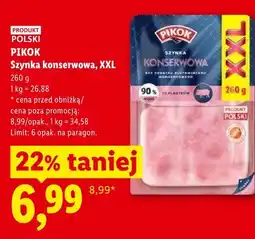 Lidl Szynka konserwowa XXL PIKOK oferta