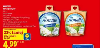 Lidl Serek puszysty śmietankowy Almette oferta