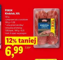 Lidl Kindziuk XXL z czosnkiem PIKOK oferta