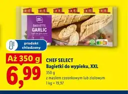 Lidl Bagietki do wypieku z masłem czosnkowym Chef Select XXL oferta