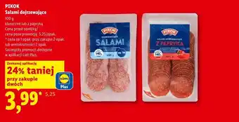 Lidl Salami dojrzewające klasyczne PIKOK oferta