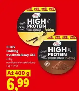 Lidl Pudding wysokobiałkowy waniliowy XXL PILOS oferta