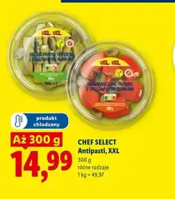 Lidl Antipasti zielone papryki pepperoni z grillowanymi oliwkami Chef Select XXL oferta
