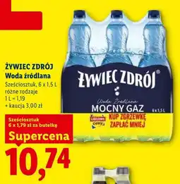 Lidl Woda źródlana ŻYWIEC ZDRÓJ 6-pak oferta