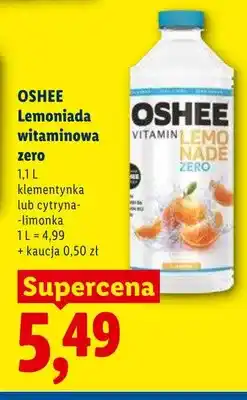 Lidl Lemoniada witaminowa zero klementynka OSHEE oferta