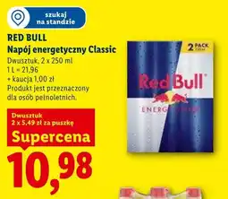Lidl Napój energetyczny Classic RED BULL 2-pak oferta