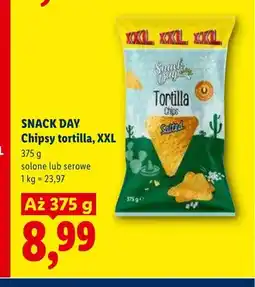 Lidl Chipsy tortilla solone XXL Snack Day oferta
