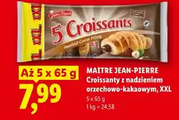 Lidl Croissanty z nadzieniem orzechowo-kakaowym XXL MAITRE JEAN-PIERRE oferta