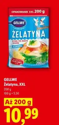 Lidl Żelatyna Gellwe XXL oferta