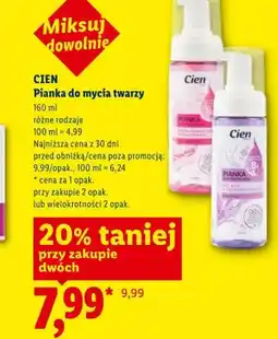 Lidl Pianka do mycia twarzy Cien oferta