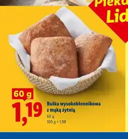 Lidl Bułka wysokobłonnikowa z mąką żytnią oferta