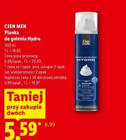 Lidl Pianka do golenia Hydro CIEN MEN oferta