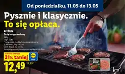 Lidl Duży burger wołowy Rzeźnik oferta