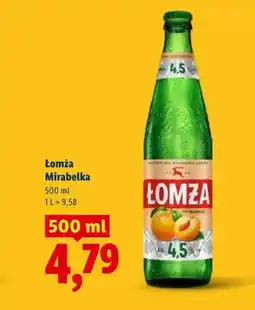 Lidl Piwo Łomża Mirabelka oferta
