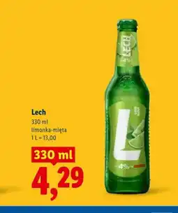 Lidl Piwo Lech limonka-mięta oferta