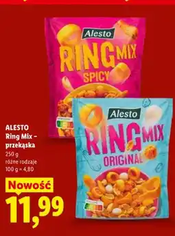 Lidl Przekąska Ring Mix Spicy Alesto oferta