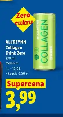 Lidl Napój Collagen Drink Zero melonini Alldeynn oferta
