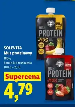 Lidl Mus proteinowy truskawka Solevita oferta