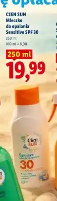Lidl Mleczko do opalania Sensitive SPF 30 Cien Sun oferta