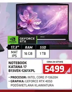 Alsen Msi Notebook Katana 17 oferta