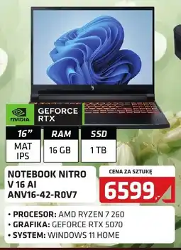 Alsen Notebook Nitro V 16 AI oferta