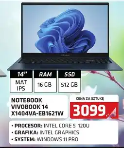 Alsen Notebook Vivobook 14 X1404VA-EB1621W oferta