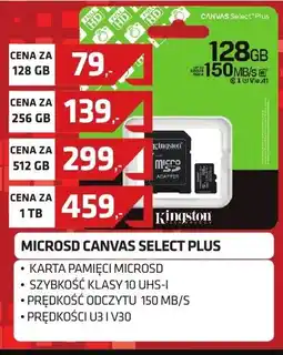 Alsen Kingston MicroSD Canvas Select Plus oferta