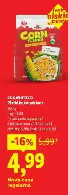 Lidl CROWNFIELD Płatki kukurydziane oferta