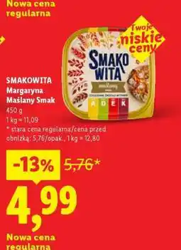 Lidl SMAKOWITA Margarine Maślany Smak oferta