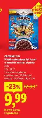 Lidl Crownfield Płatki czekoladowe Psi Patrol oferta