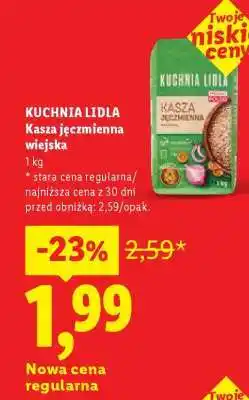 Lidl KUCHNIA LIDLA Kasza jęczmienna wiejska oferta