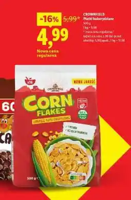 Lidl CROWNFIELD Płatki kukurydziane oferta