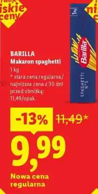Lidl Barilla Makaron spaghetti oferta