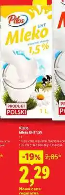Lidl PILOS Mleko UHT 1,5% oferta