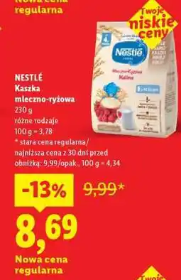 Lidl NESTLÉ Kaszka mleczno-ryżowa oferta