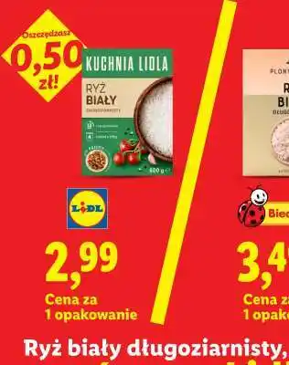 Lidl Ryż biały długoziarnisty oferta