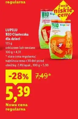Lidl LUPILU Bio Ciasteczka dla dzieci oferta