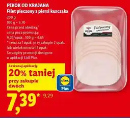 Lidl PIKOK OD KRAJANA Filet pieczony z piersi kurczaka oferta