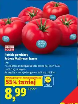 Lidl Polskie pomidory Jedyne Malinowe, luzem oferta