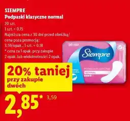 Lidl SIEMPRE Podpaski klasyczne normal oferta