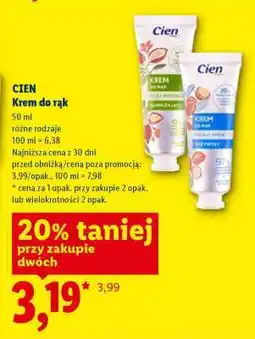 Lidl CIEN Krem do rąk oferta