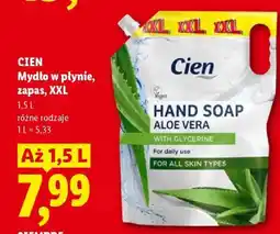 Lidl Cien Mydło w płynie, zapas, XXL oferta
