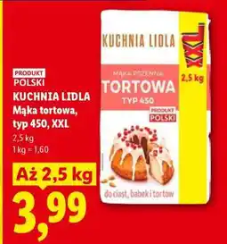 Lidl Kuchnia Lidla Mąka tortowa, typ 450, XXL oferta