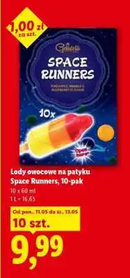 Lidl Lody owocowe na patyku Space Runners, 10-pak oferta